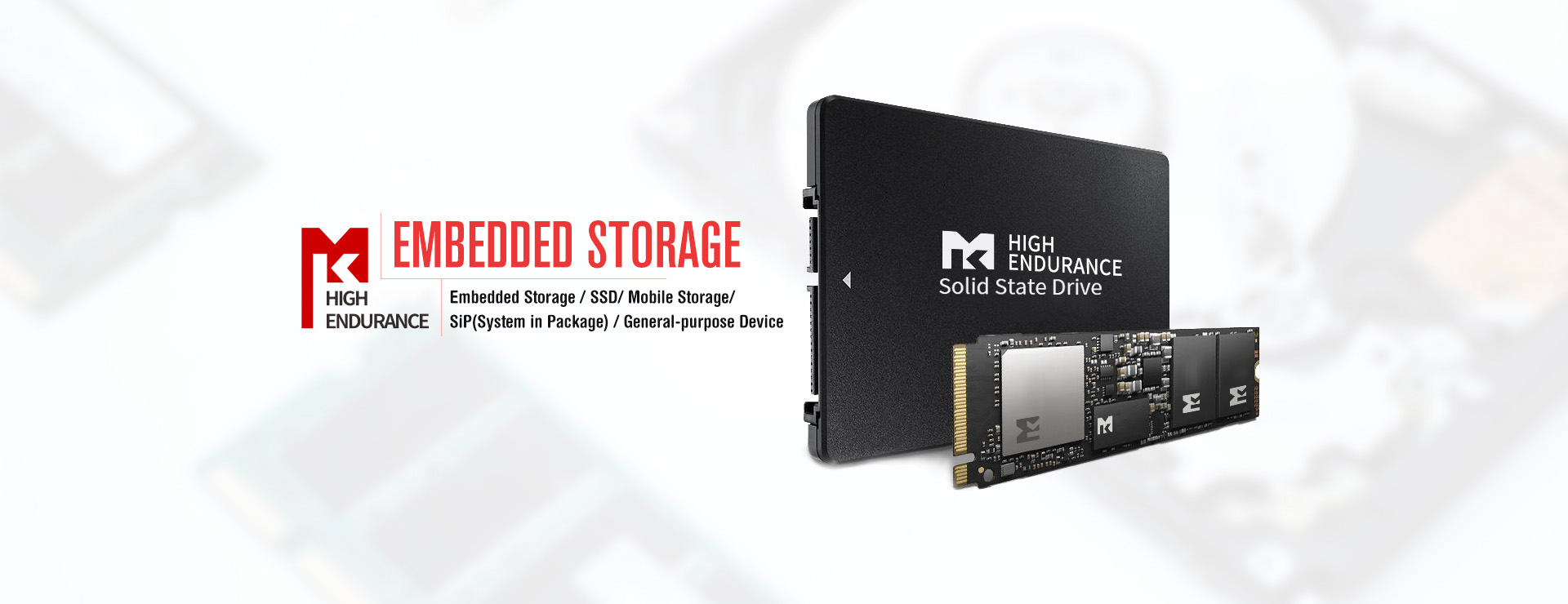 Embedded storage, SSD, mobile storage and system-in-package products